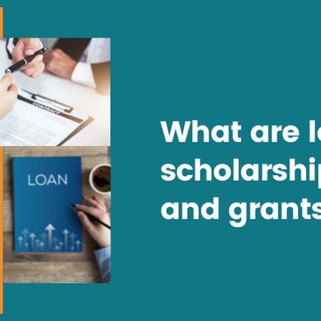 What are loans, scholarships, and grants?